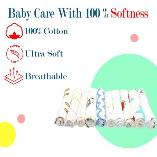 linenaffairs Muslin Baby Washcloths
