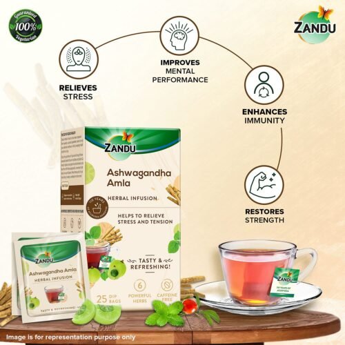 Zandu Ashwagandha Amla Ayurvedic Infusion