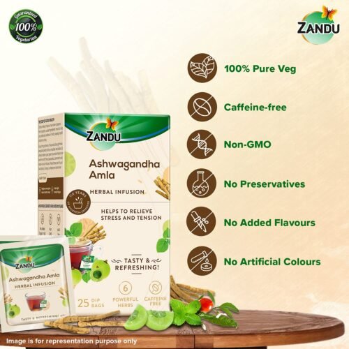 Zandu Ashwagandha Amla Ayurvedic Infusion