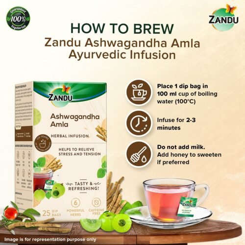 Zandu Ashwagandha Amla Ayurvedic Infusion