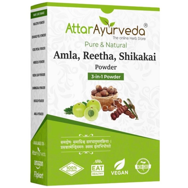 Attar Ayurveda Amla, Reetha, Shikakai powder