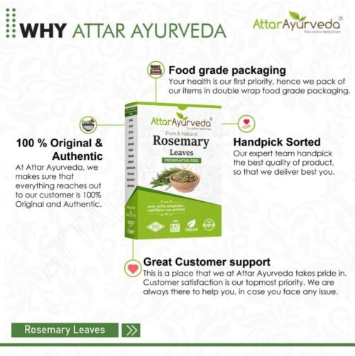Attar Ayurveda Natural Rosemary leaves for Hair