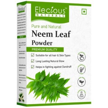 Elecious 100% Neem Powder for Face Pack (200 Grams), Skin & Hair | Anti-Pimple, Anti-Bacterial, Fight Dandruff | 100% Pure and Natural | No Chemical, No preservative, Paraben-Free