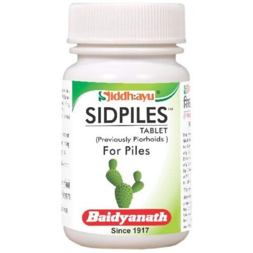 Baidyanath Sidpiles Tablets for Piles, Natural, 50 Count
