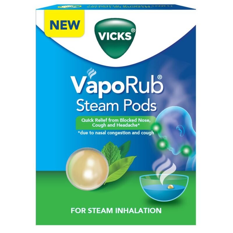 Vicks VapoRub SteamPods 4s, For Steam Inhalation